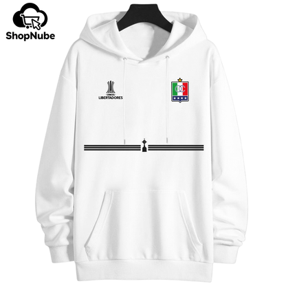 BUZO ONCE CALDAS CON CAPOTA - LOGOS BORDADOS