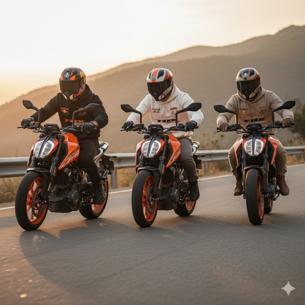 BUZO CON CAPOTA KTM ESTAMPADO