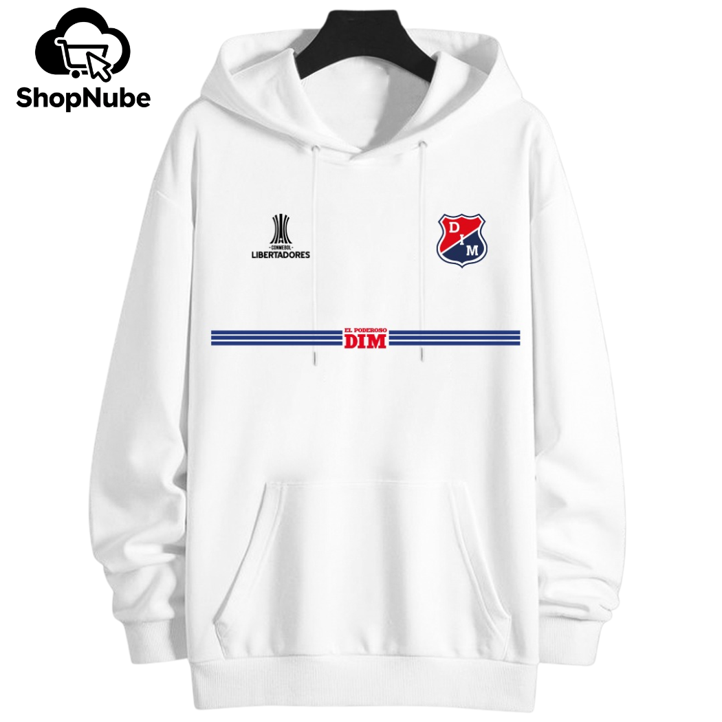 BUZO CON CAPOTA INDEPENDIENTE MEDELLÍN LOGO BORDADO