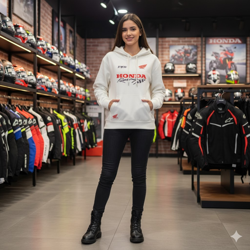 BUZO CON CAPOTA HONDA ESTAMPADO