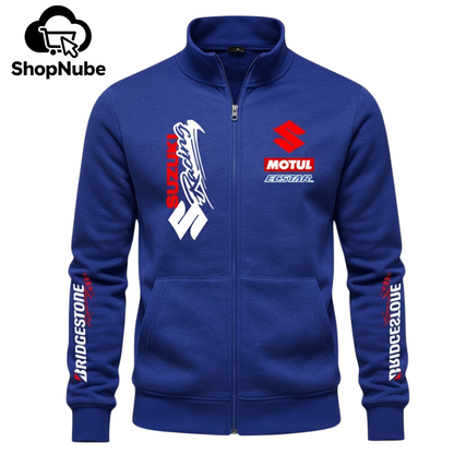 BUZO CUELLO ALTO SUZUKI ESTAMPADO