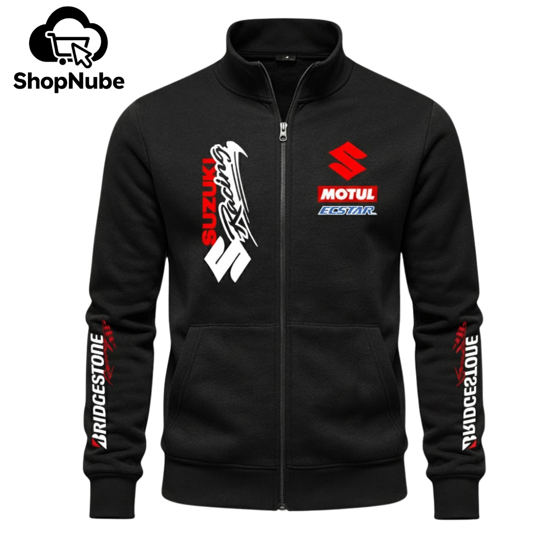 BUZO CUELLO ALTO SUZUKI ESTAMPADO