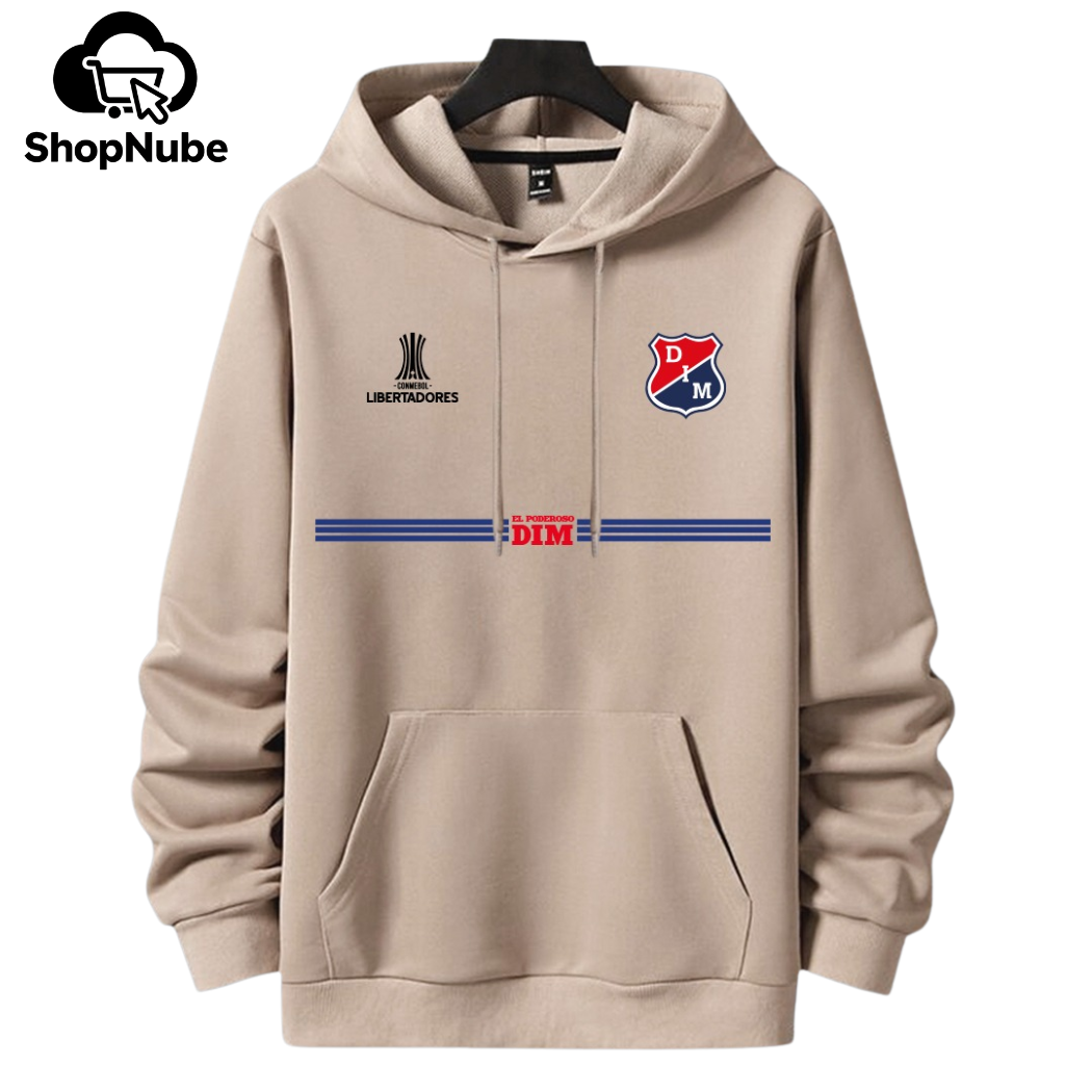 BUZO CON CAPOTA INDEPENDIENTE MEDELLÍN LOGO BORDADO