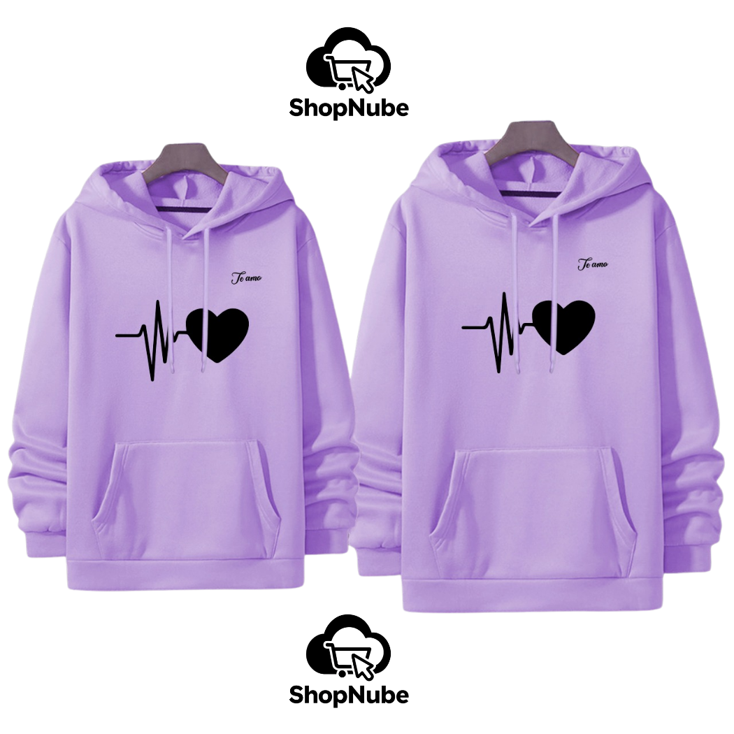 BUZOS EN PAREJA CORAZON ELECTRICO