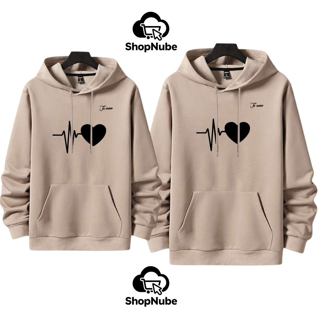 BUZOS EN PAREJA CORAZON ELECTRICO