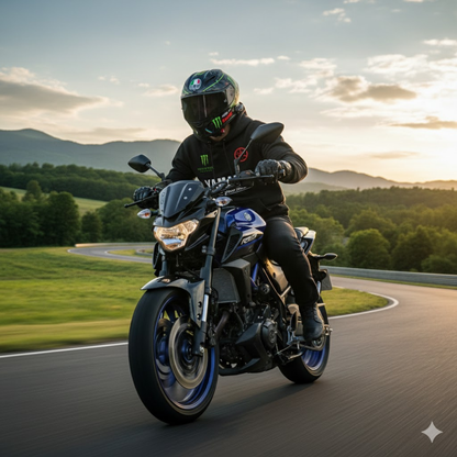 BUZO CON CAPOTA YAMAHA ESTAMPADO