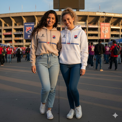 BUZO CON CAPOTA INDEPENDIENTE MEDELLÍN LOGO BORDADO
