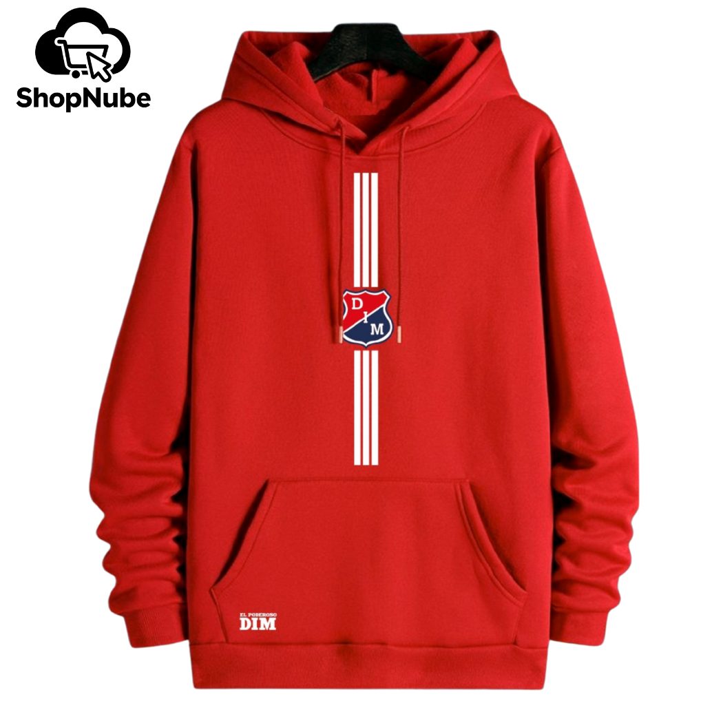 BUZO CON CAPOTA INDEPENDIENTE MEDELLÍN ESTAMPADO - FRANJA