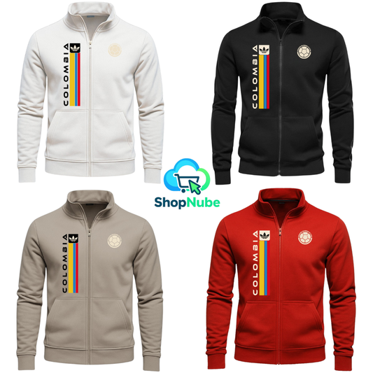 BUZO CUELLO ALTO COLOMBIA LOGO BORDADO