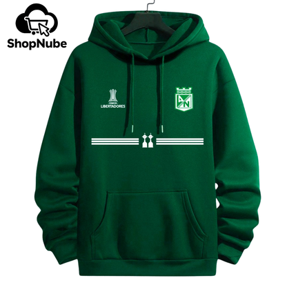 BUZO ATLETICO NACIONAL BORDADO - TALLAS GRANDES 2XL Y 3XL