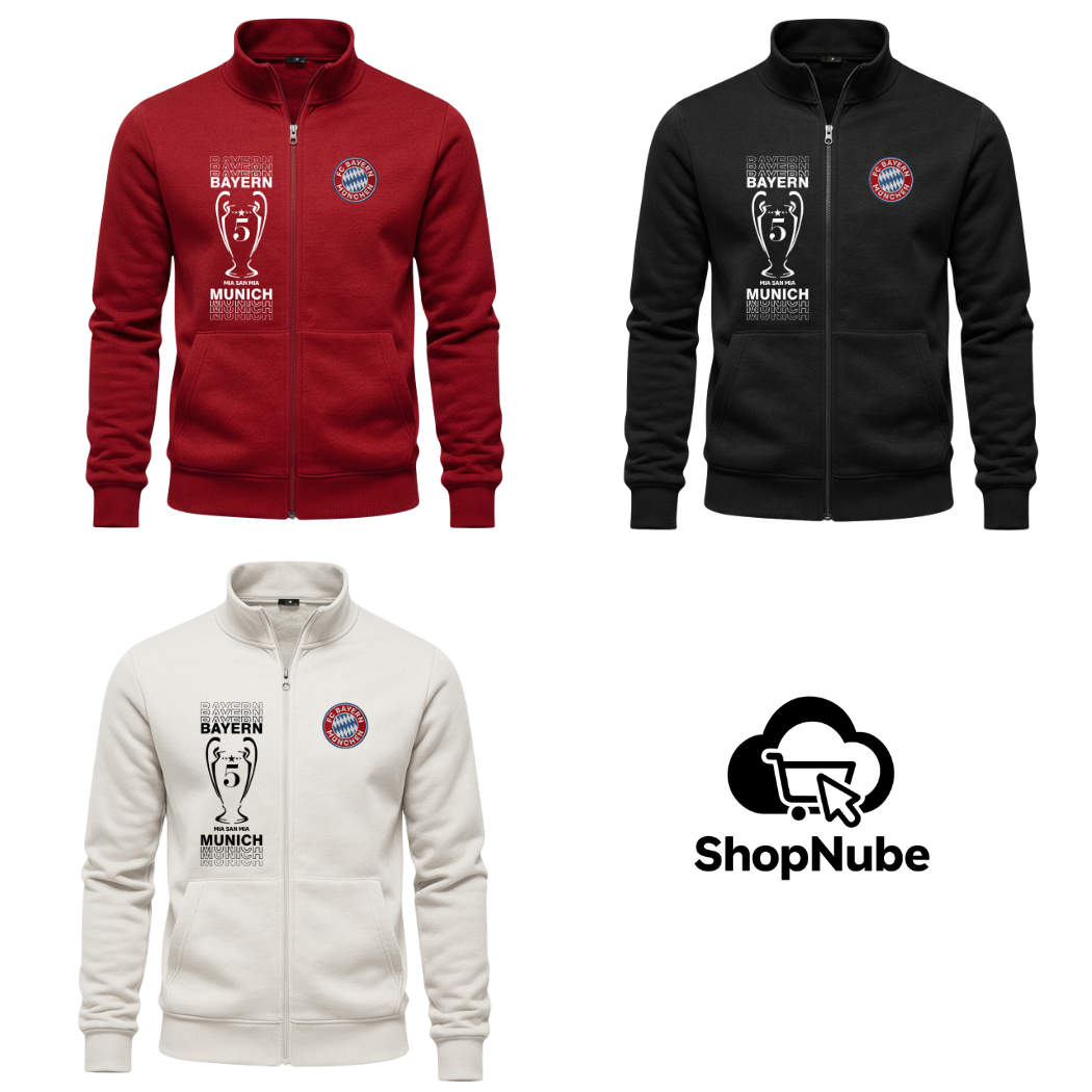 BUZO CUELLO ALTO BAYER MUNICH BORDADO