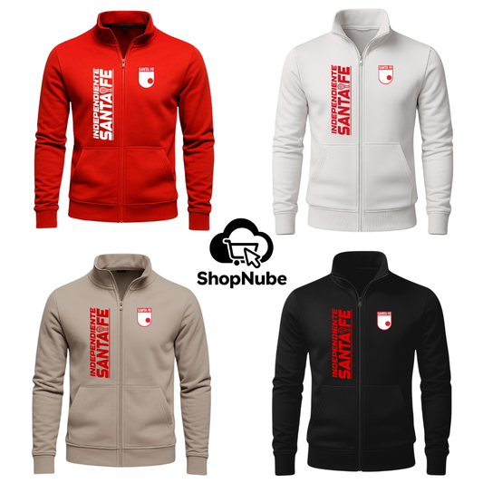 BUZO SANTA FE CUELLO ALTO - LOGO BORDADO