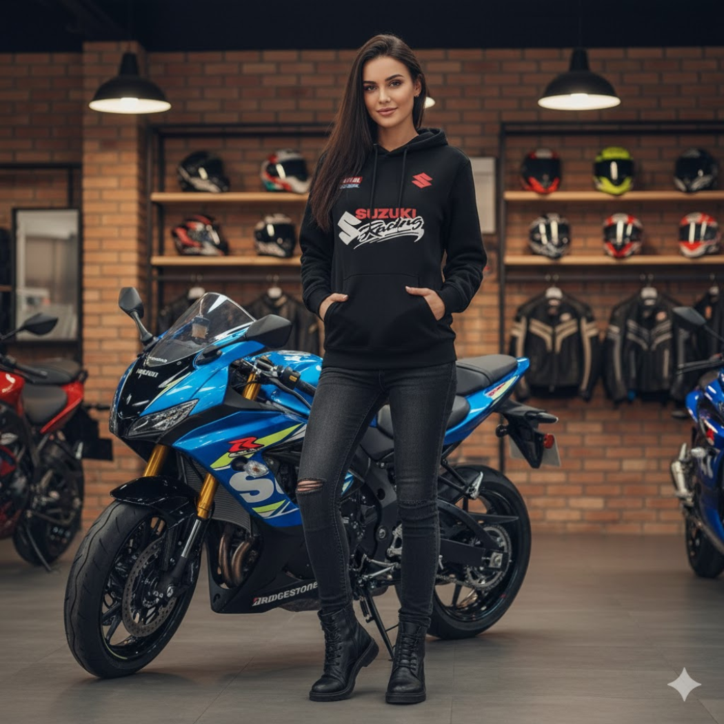 BUZO CUELLO ALTO SUZUKI ESTAMPADO