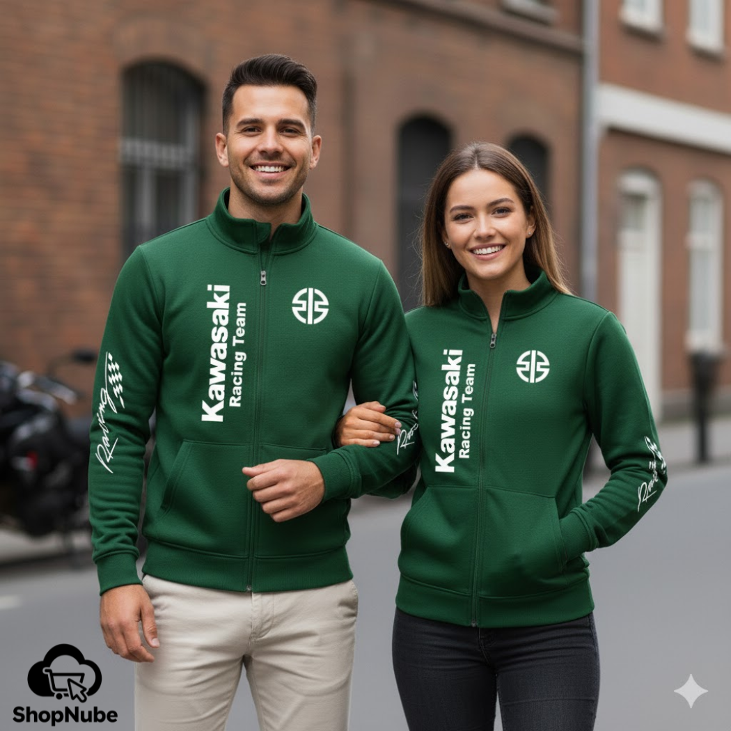 BUZO CUELLO ALTO MOTO KAWASAKI ESTAMPADO