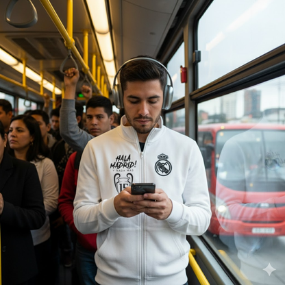 BUZO CUELLO ALTO REAL MADRID ESTAMPADO