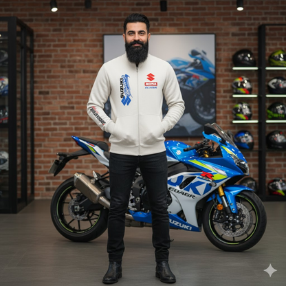 BUZO CUELLO ALTO SUZUKI ESTAMPADO