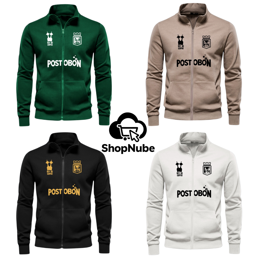 BUZO ATLETICO NACIONAL CUELLO ALTO ESTAMPADO - POSTOBÓN