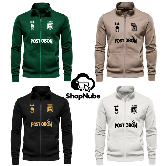 BUZO ATLETICO NACIONAL CUELLO ALTO ESTAMPADO - POSTOBÓN