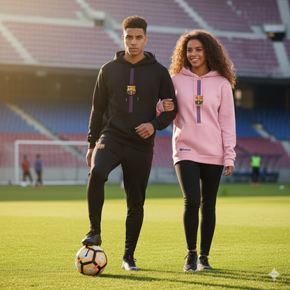 BUZO CON CAPOTA BARCELONA ESTAMPADO LINEA