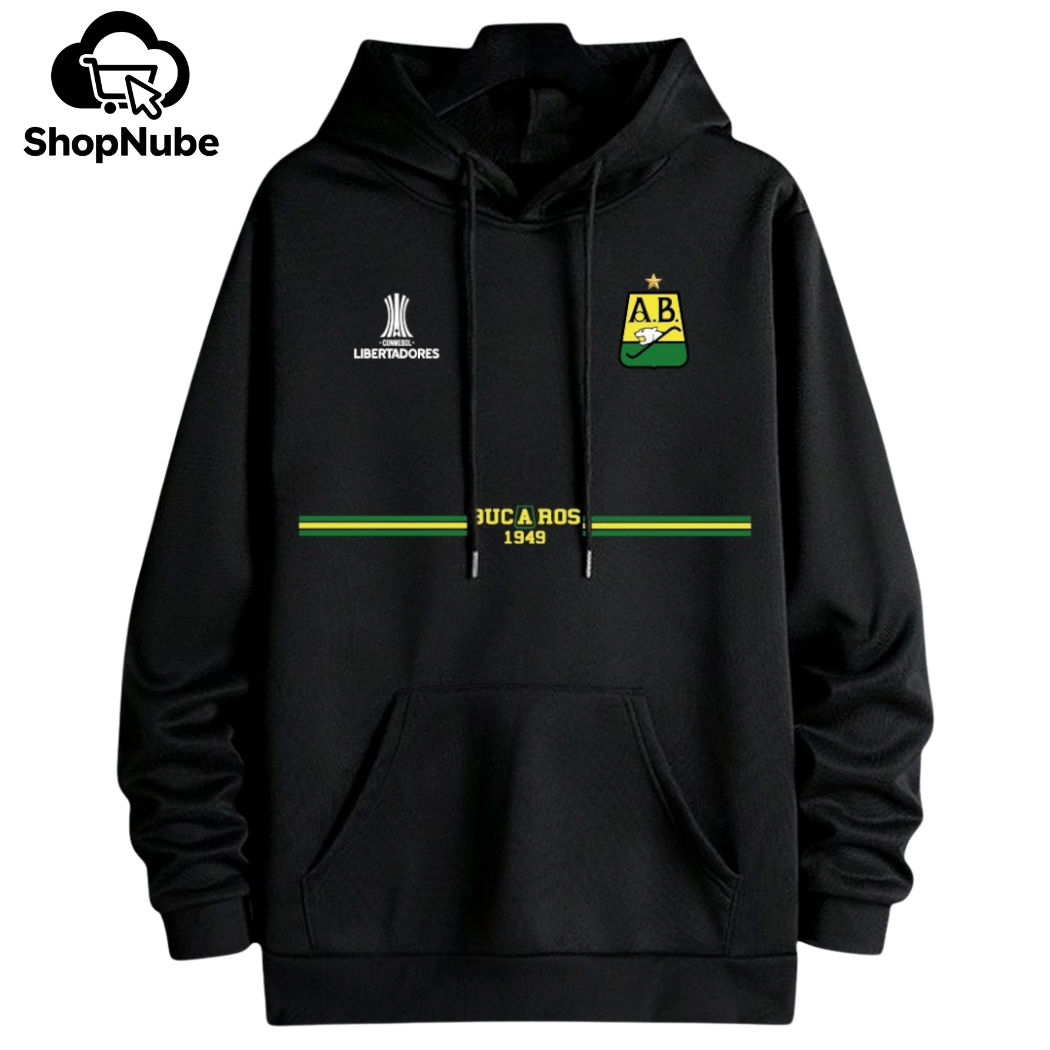 BUZO ATLETICO BUCARAMANGA CON CAPOTA - LOGO BORDADO