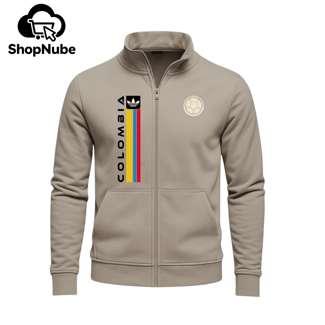 BUZO CUELLO ALTO COLOMBIA LOGO BORDADO