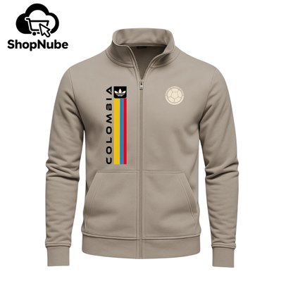 BUZO CUELLO ALTO COLOMBIA LOGO BORDADO