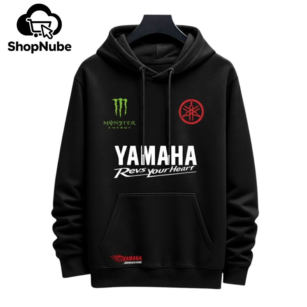 BUZO CON CAPOTA YAMAHA ESTAMPADO