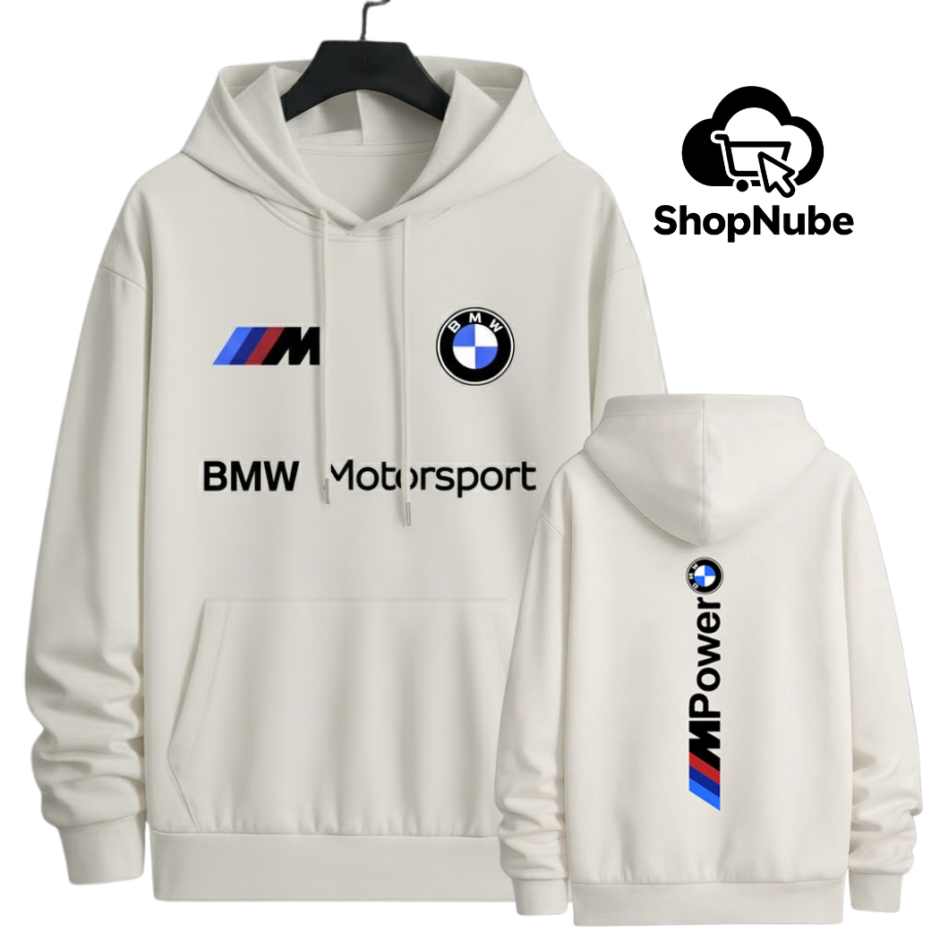 BUZO CON CAPOTA BMW - ESTAMPADO