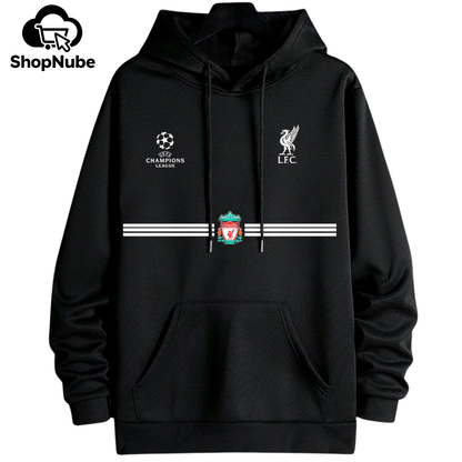 BUZO CON CAPOTA LIVERPOOL LOGOS BORDADOS