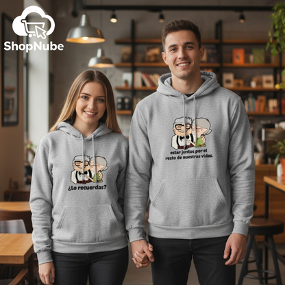 BUZOS EN PAREJA CARL Y ELLIE UP - BEIGE O GRIS