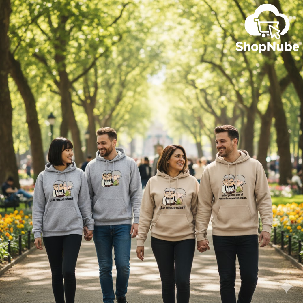 BUZOS EN PAREJA CARL Y ELLIE UP - BEIGE O GRIS