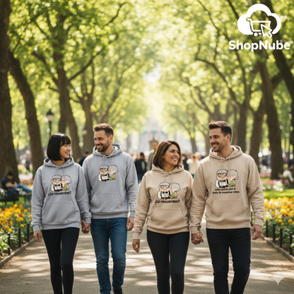 BUZOS EN PAREJA CARL Y ELLIE UP - BEIGE O GRIS