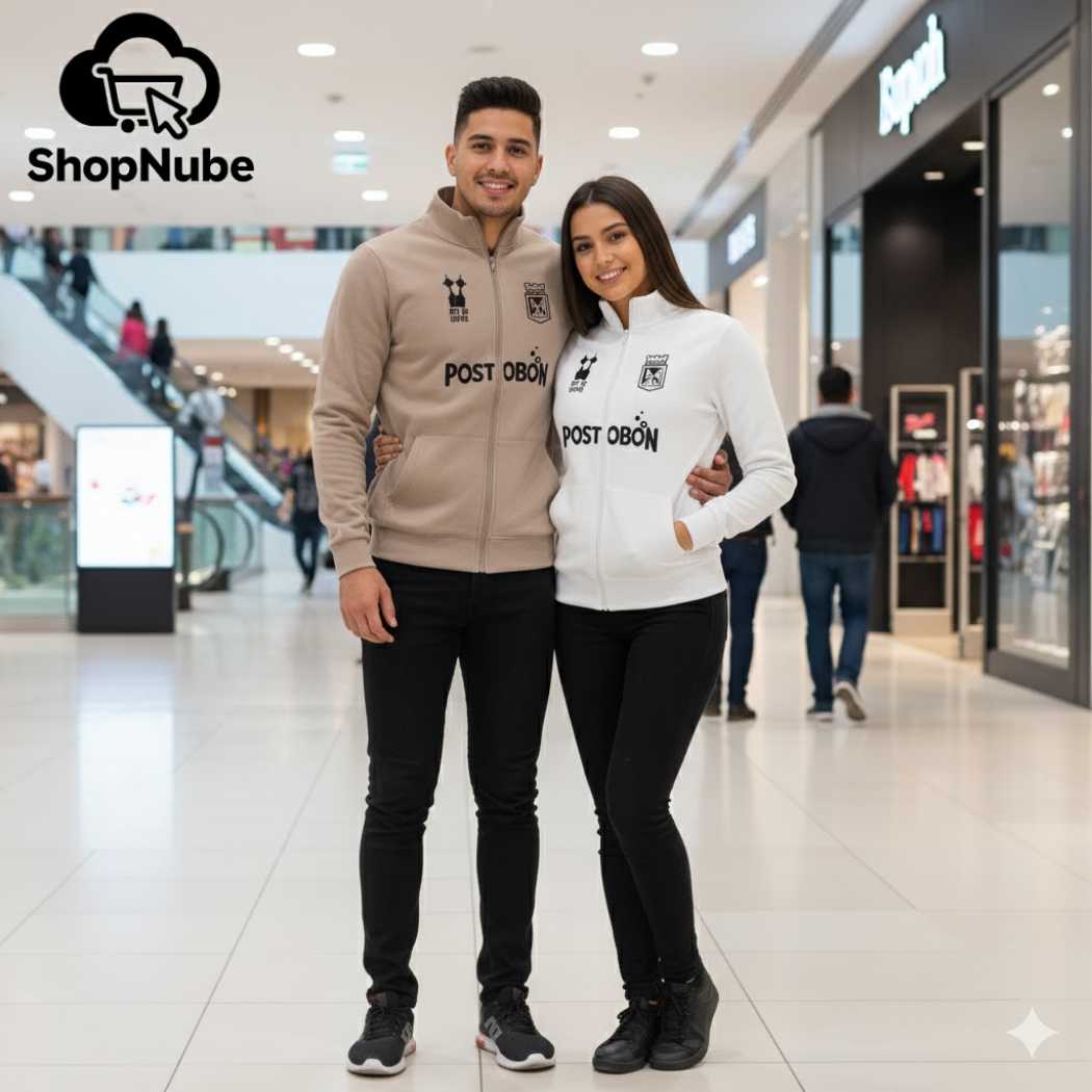 BUZO ATLETICO NACIONAL CUELLO ALTO ESTAMPADO - POSTOBÓN