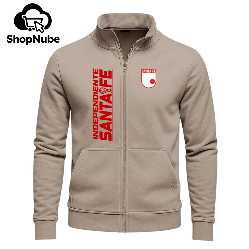 BUZO SANTA FE CUELLO ALTO - LOGO BORDADO