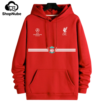 BUZO CON CAPOTA LIVERPOOL LOGOS BORDADOS