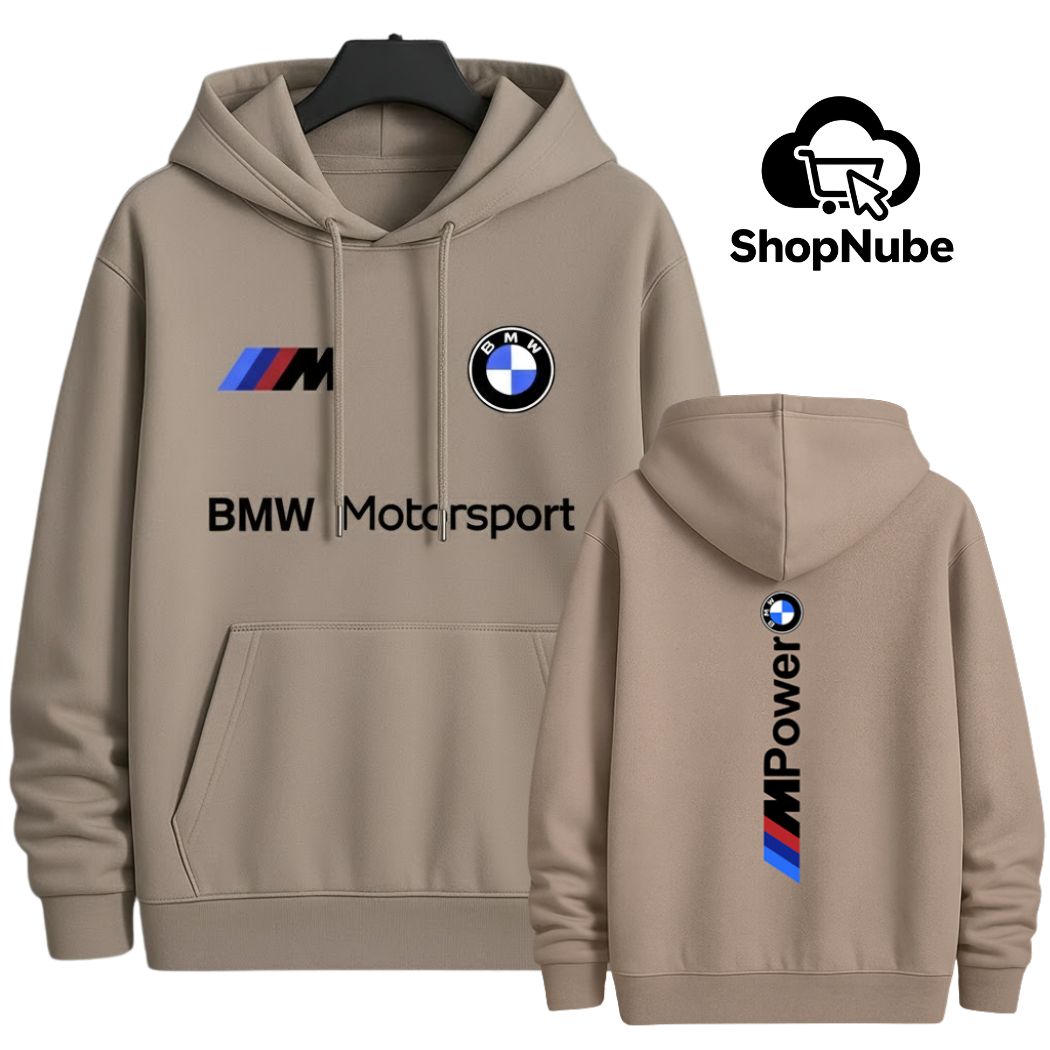 BUZO CON CAPOTA BMW - ESTAMPADO