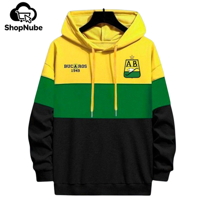 BUZO ATLETICO BUCARAMANGA CON CAPOTA - LOGO BORDADO