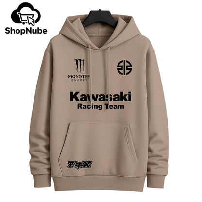BUZO CON CAPOTA KAWASAKI ESTAMPADO