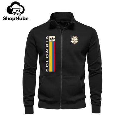 BUZO CUELLO ALTO COLOMBIA LOGO BORDADO