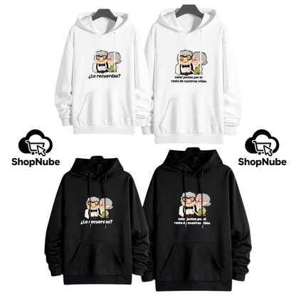 BUZOS EN PAREJA CARL Y ELLIE - NEGRO O BLANCO