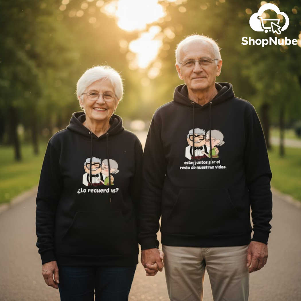 BUZOS EN PAREJA CARL Y ELLIE - NEGRO O BLANCO