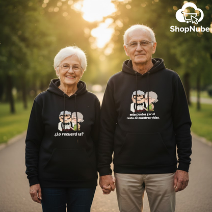 BUZOS EN PAREJA CARL Y ELLIE - NEGRO O BLANCO