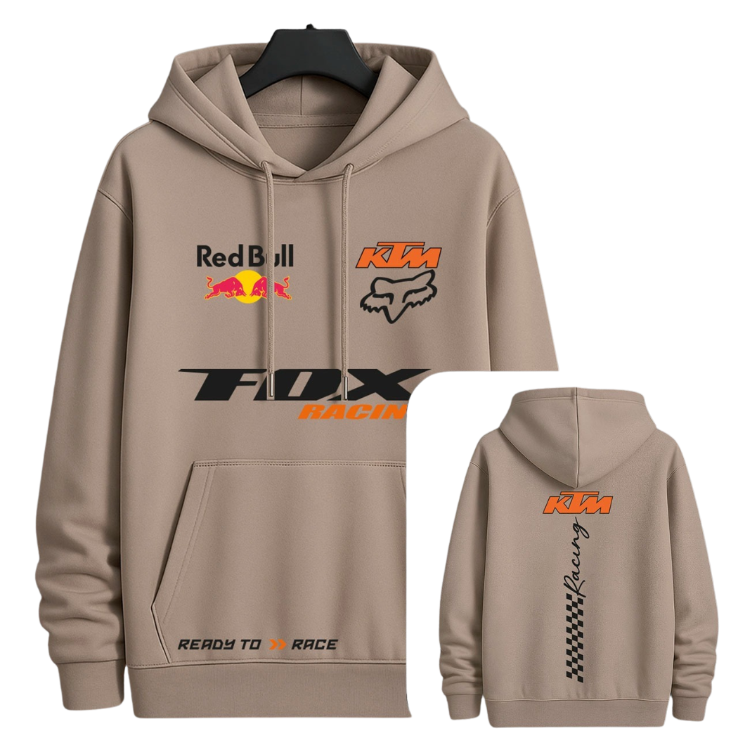 BUZO CON CAPOTA KTM ESTAMPADO
