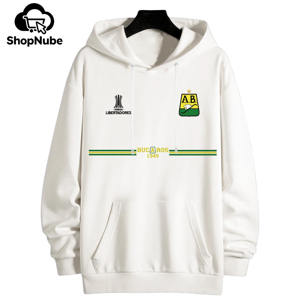 BUZO ATLETICO BUCARAMANGA CON CAPOTA - LOGO BORDADO