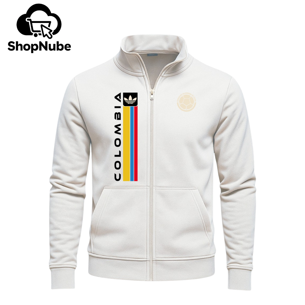 BUZO CUELLO ALTO COLOMBIA LOGO BORDADO