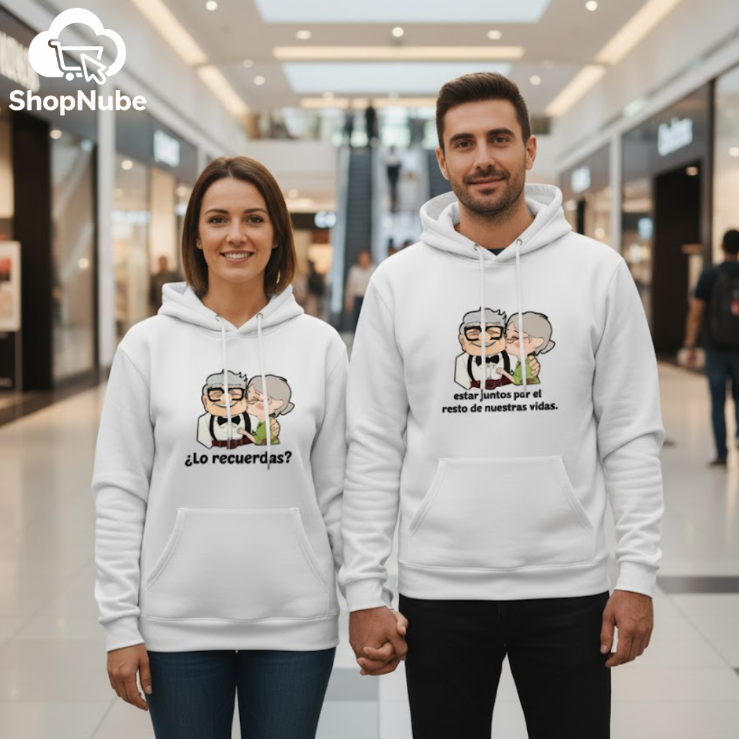 BUZOS EN PAREJA CARL Y ELLIE - NEGRO O BLANCO