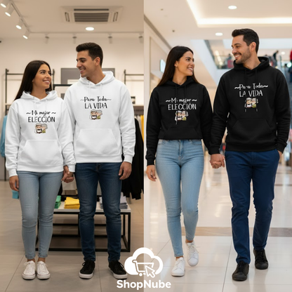 BUZOS EN PAREJA CARL Y ELLIE - ESTAMPADO FRASE