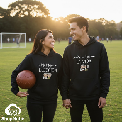 BUZOS EN PAREJA CARL Y ELLIE - ESTAMPADO FRASE