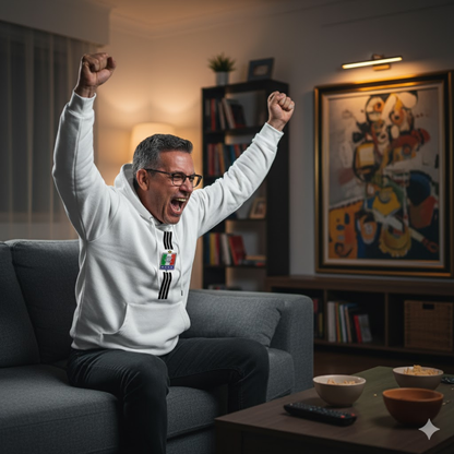 BUZO ONCE CALDAS CON CAPOTA ESTAMPADO - LINEA