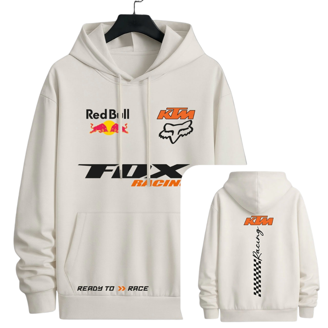 BUZO CON CAPOTA KTM ESTAMPADO